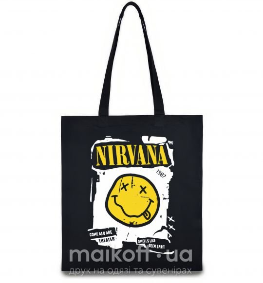Еко-сумка Nirvana 1987 Чорний фото