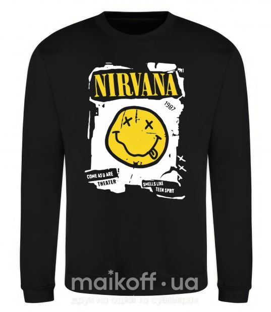 Свитшот Nirvana 1987 Черный фото