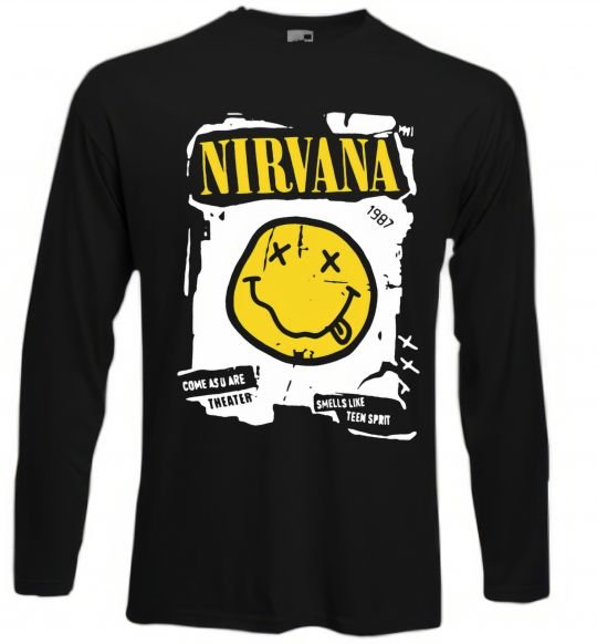 Реглан Nirvana 1987 Черный фото