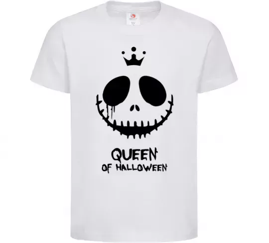 Детская футболка Queen of halloween, розмір 12-13 років Белый фото