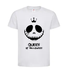 Детская футболка Queen of halloween, розмір 12-13 років Белый фото