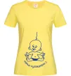 Женская футболка МАМИН ПУЗОЖИТЕЛЬ, колір - лимонний, розмір ХL Лимонный фото