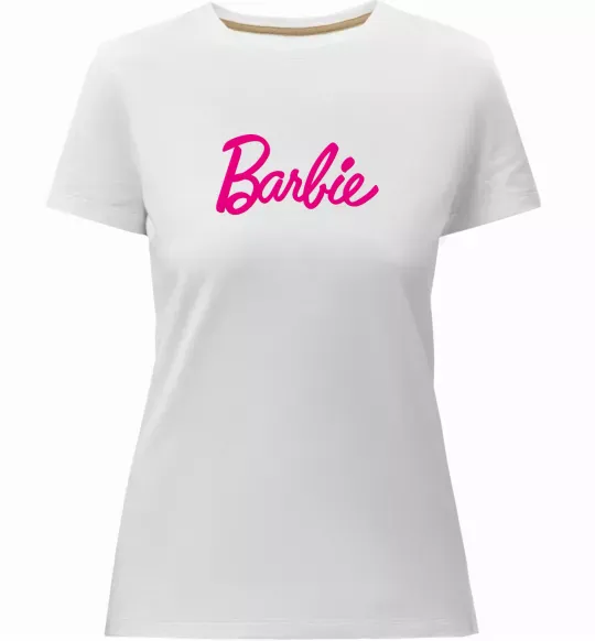 Женская премиум футболка Barbie Белый фото