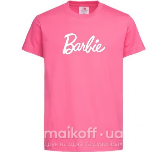 Дитяча футболка Barbie Яскраво-рожевий фото