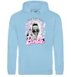 Женская толстовка (худи) Barbie dont be shy Голубой фото