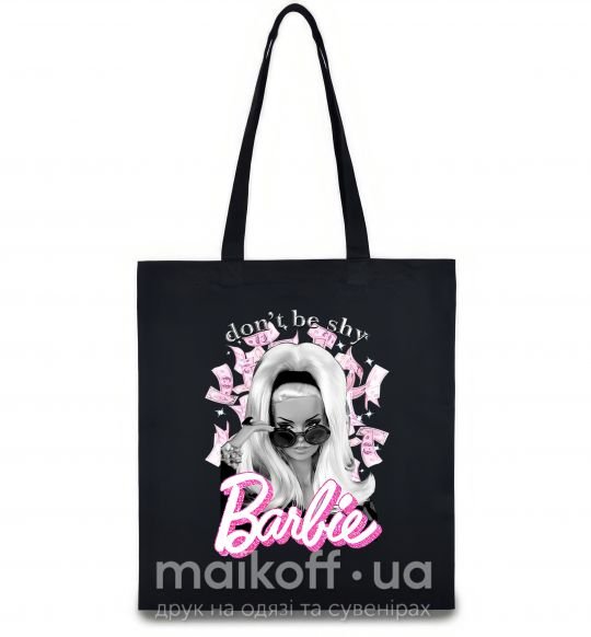 Еко-сумка Barbie dont be shy Чорний фото