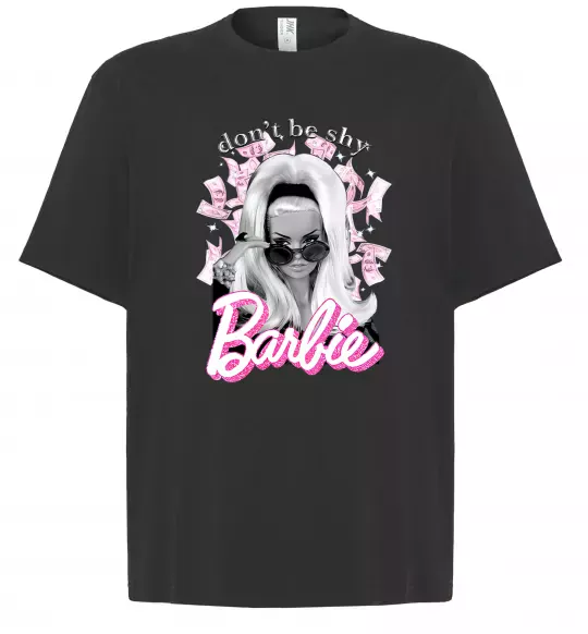 Футболка Оверсайз Barbie dont be shy Черный фото