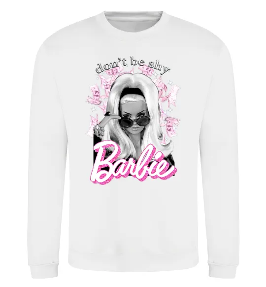 Свитшот Barbie dont be shy Белый фото