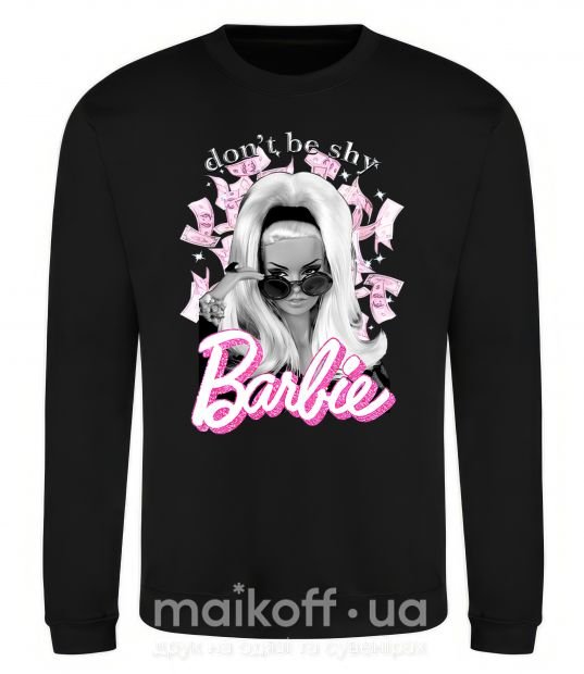 Свитшот Barbie dont be shy Черный фото