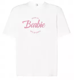 Футболка Оверсайз Barbie girls Белый фото