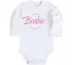 Дитячий бодік Barbie lets go party Білий фото