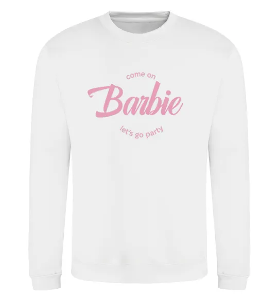 Свитшот Barbie lets go party Белый фото