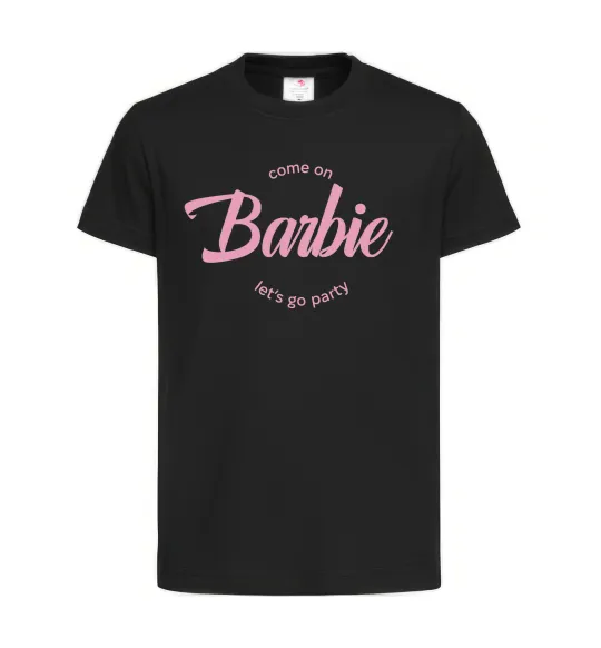 Детская футболка Barbie lets go party Черный фото