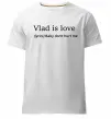 Чоловіча преміум футболка Vlad is love Білий фото