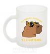 Чашка стеклянная Be a capybara Фроузен фото
