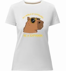 Женская премиум футболка Be a capybara