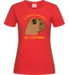 Жіноча футболка Be a capybara Червоний Жіноча футболка Be a capybara Червоний фото
