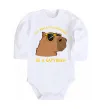 Детский боди Be a capybara Белый фото