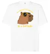 Футболка Оверсайз Be a capybara Белый фото