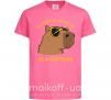 Дитяча футболка Be a capybara Яскраво-рожевий фото