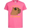 Детская футболка Be a capybara Ярко-розовый фото