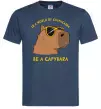 Мужская футболка Be a capybara Темно-синий фото