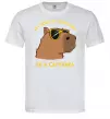 Мужская футболка Be a capybara Белый фото