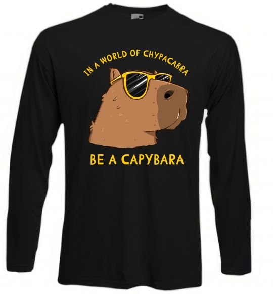 Реглан Be a capybara Чорний фото