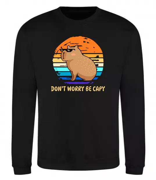 Світшот Капібара Чорний фото