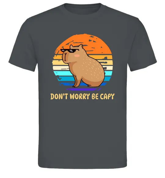 Мужская футболка Капібара Графит фото