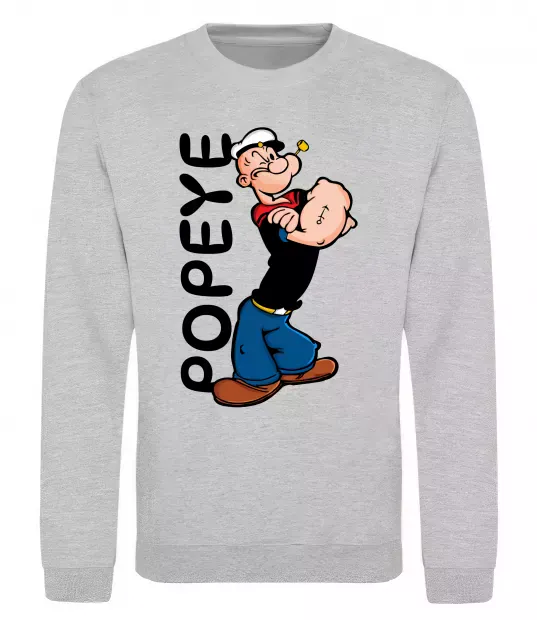 Свитшот Папай Серый меланж фото