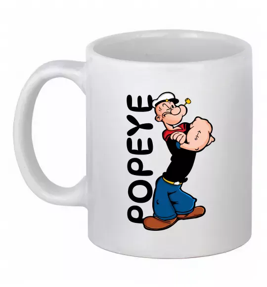 Чашка керамическая Папай Белый фото