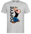 Мужская футболка Папай Серый фото