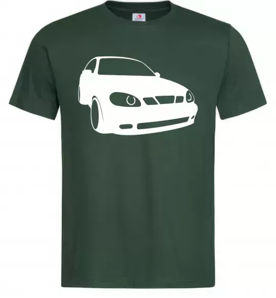 Чоловіча футболка Lanos car, колір - темно-зелений, розмір - M Темно-зелений фото