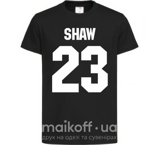 Дитяча футболка Shaw 23, 3-4р. Чорний фото