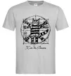 Мужская футболка КіТ ДА ВіНЧі Эксклюзив, колір - сірий, розмір - М Серый фото