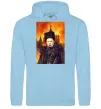 Жіноча толстовка (худі) Тарас Шевченко кремль палає Блакитний Жіноча толстовка (худі) Тарас Шевченко кремль палає Блакитний фото