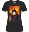 Жіноча футболка Тарас Шевченко кремль палає Чорний фото