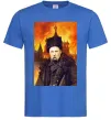 Чоловіча футболка Тарас Шевченко кремль палає Яскраво-синій фото