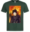 Чоловіча футболка Тарас Шевченко кремль палає Темно-зелений фото
