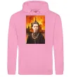 Чоловіча толстовка (худі) Леся Українка кремль палає Рожевий фото