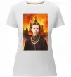 Женская премиум футболка Леся Українка кремль палає Белый Женская премиум футболка Леся Українка кремль палає Белый фото
