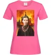 Женская футболка Леся Українка кремль палає Ярко-розовый Женская футболка Леся Українка кремль палає Ярко-розовый фото