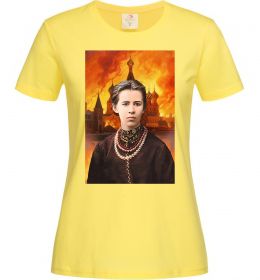 Женская футболка Леся Українка кремль палає