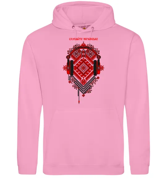 Жіноча толстовка (худі) Слухайте українське Рожевий фото