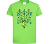 Детская футболка Герб мрія про перемогу Лаймовый фото