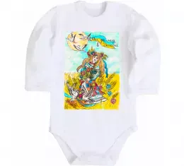 Детский боди Ми за мир в Україні Белый фото