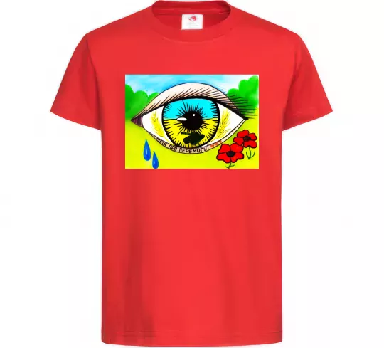 Дитяча футболка Око Україна Червоний фото