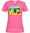 Жіноча футболка Око Україна Яскраво-рожевий фото