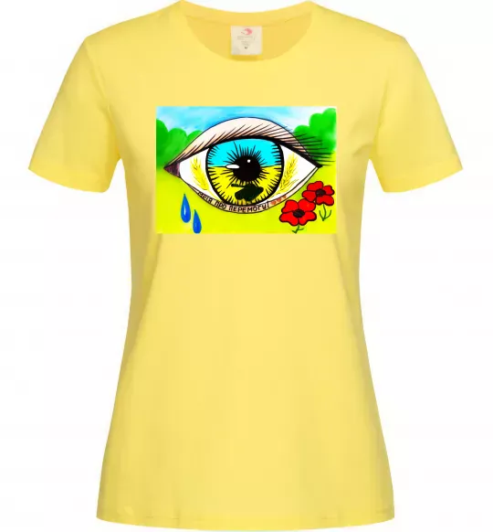 Жіноча футболка Око Україна Лимонний фото